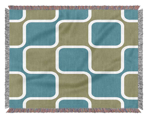Puzzle Of Squares Woven Blanket