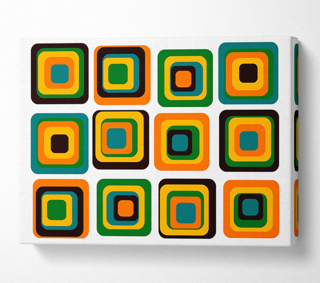  A Canvas Print of Blocks Of Colour Canvas Wall Art