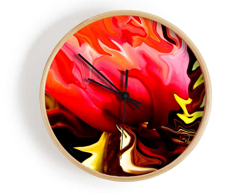 Floral Fury Clock - Wallart-Direct UK