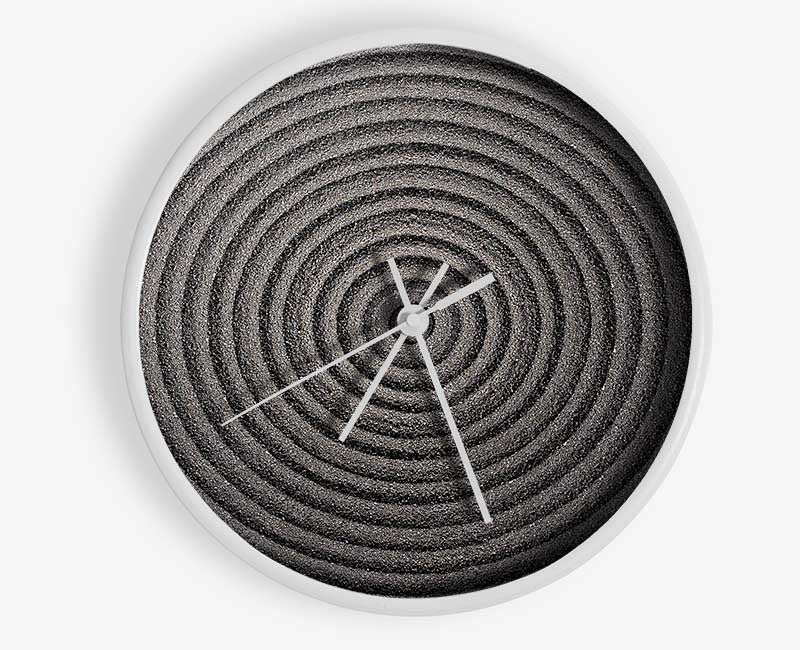 Perfect Circular Sand Formation zen Clock - Wallart-Direct UK