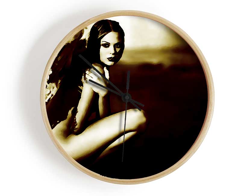 Naked Angel Chocolate Clock - Wallart-Direct UK