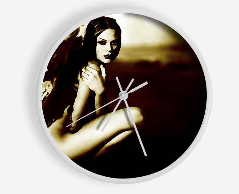 Naked Angel Chocolate Clock - Wallart-Direct UK