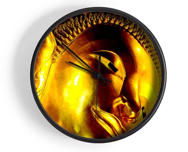 Golden Buddha Face Clock - Wallart-Direct UK
