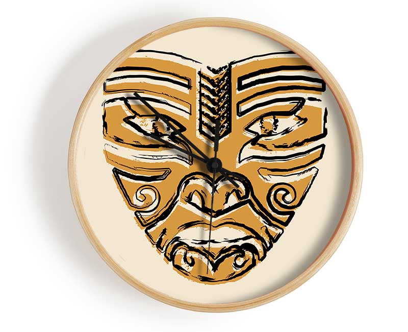 Mask Of Men Clock - Wallart-Direct UK