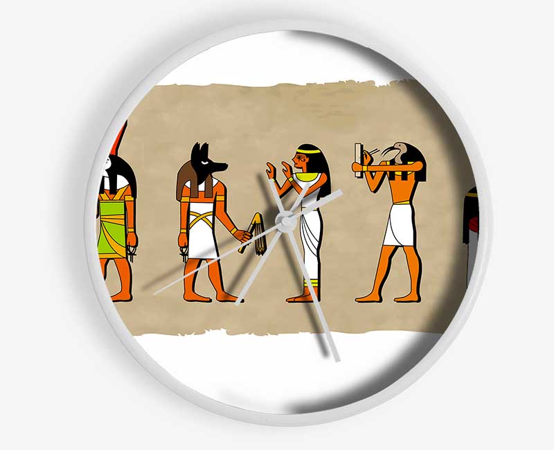 Egyptian Gods Clock - Wallart-Direct UK