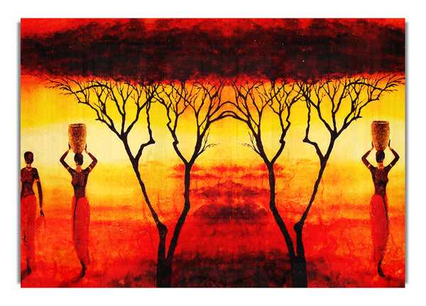 Working In The Blazing Red Fields Ethnic