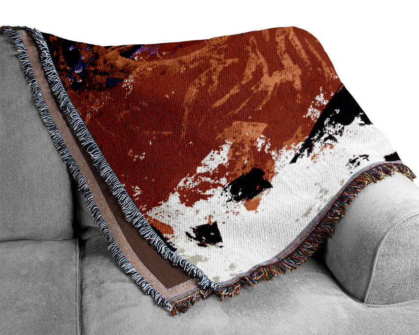 Tibetan Art Dragon Slayer Woven Blanket