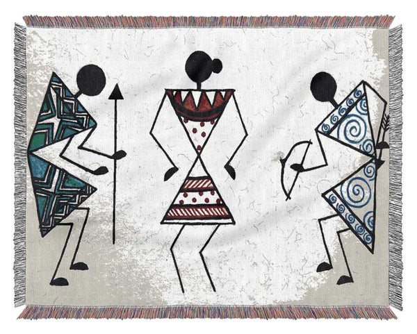 Warli-Albergo Dreams Woven Blanket