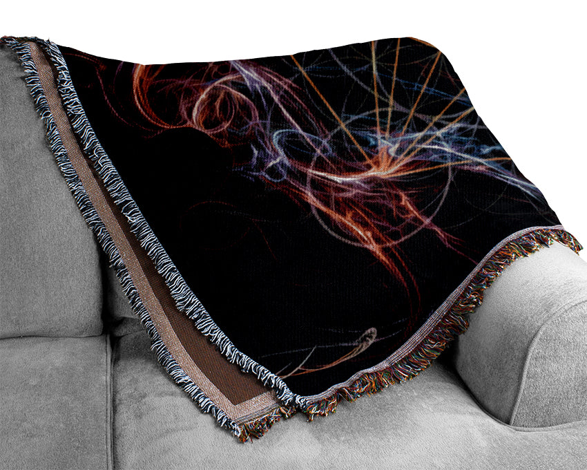 Metatrons Cube 2 Woven Blanket