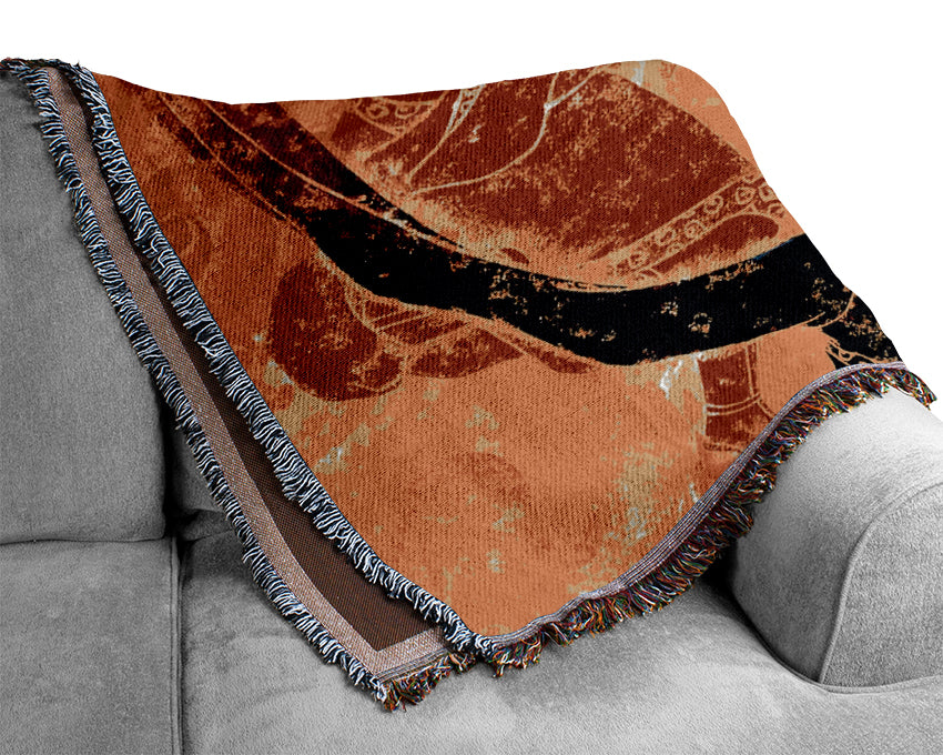 Tibetan Art Fire Of The Gods Woven Blanket