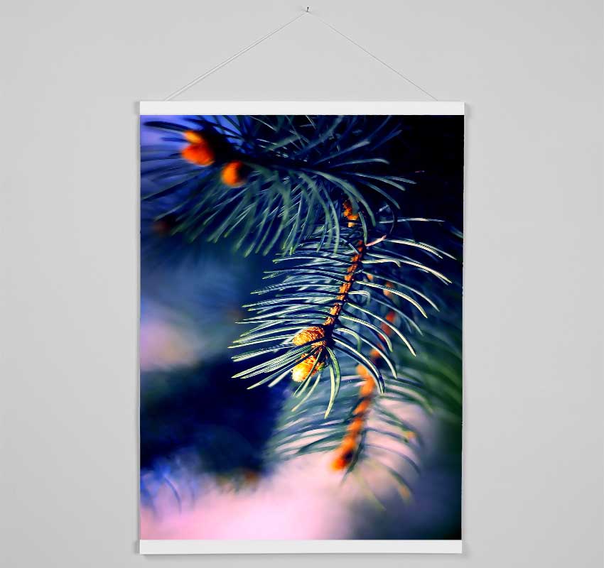 Fir Needles Macro Hanging Poster - Wallart-Direct UK