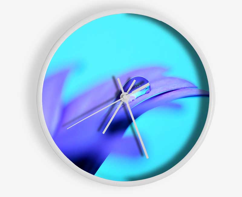 Purple Petals Clock - Wallart-Direct UK