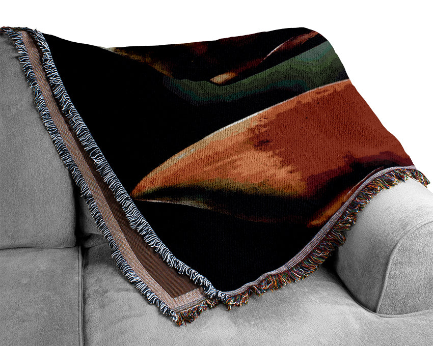 Heliconia Pendula Inflorescence Woven Blanket