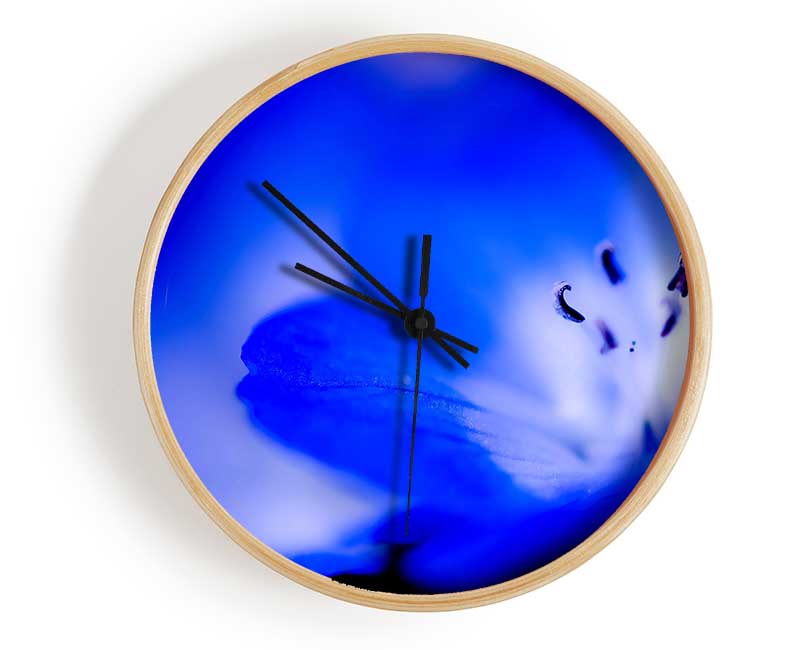 Electric Blue Clock - Wallart-Direct UK