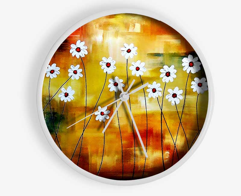 Daisy Whites Clock - Wallart-Direct UK