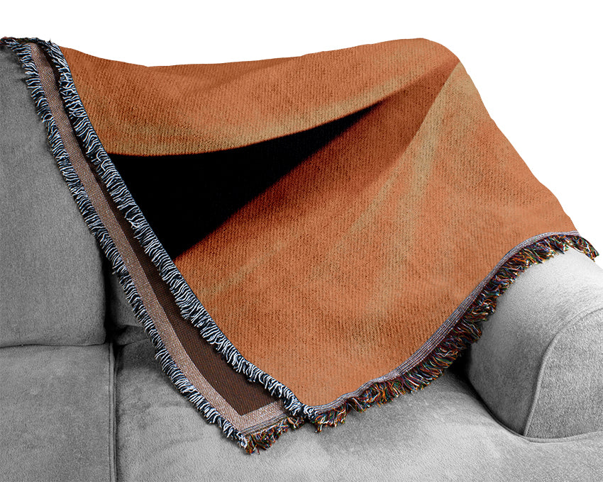 Orange Petal Beauty Woven Blanket