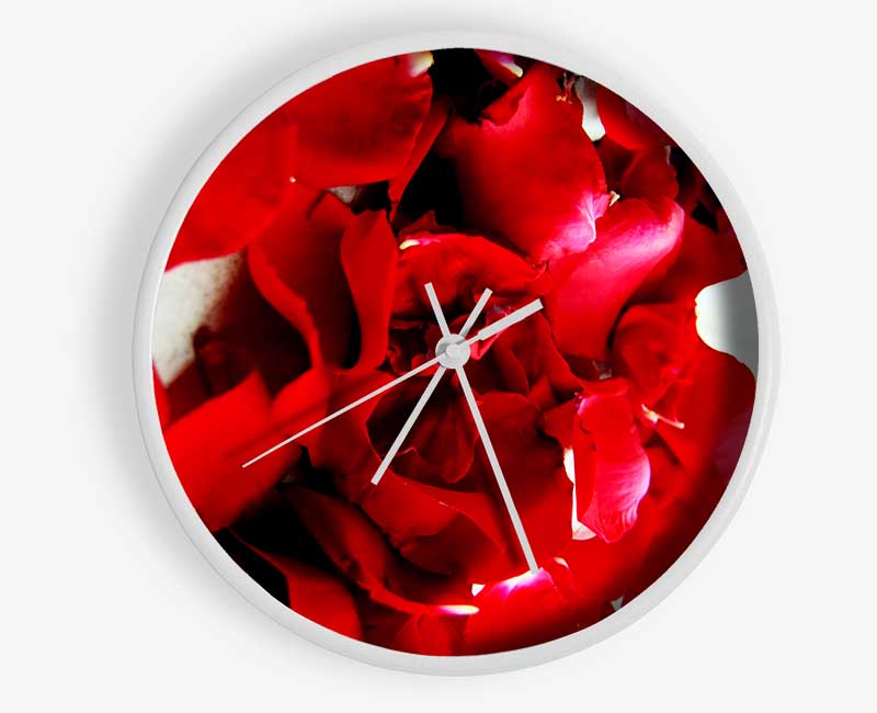 Red Galore Clock - Wallart-Direct UK