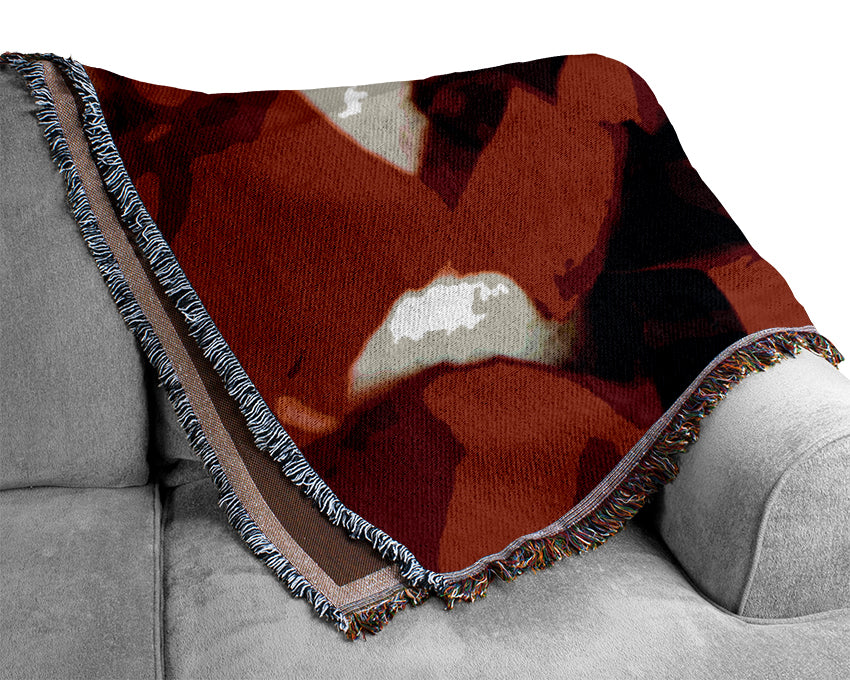 Red Galore Woven Blanket