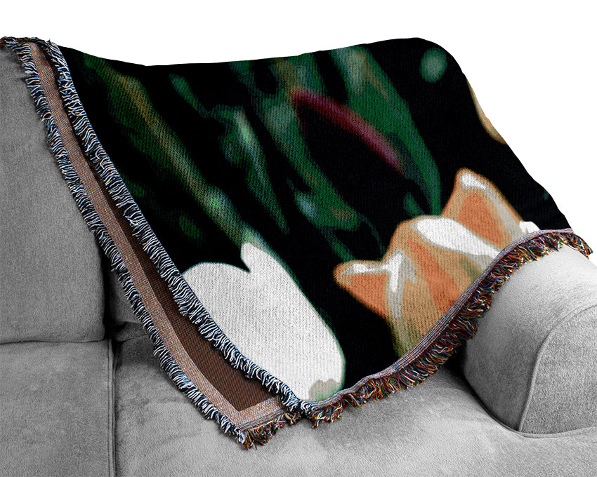Tulips In Bloom Woven Blanket