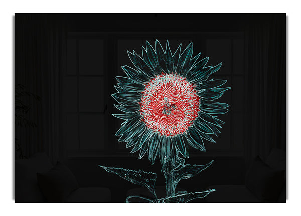 Abstraktes Neonblumenmuster 20