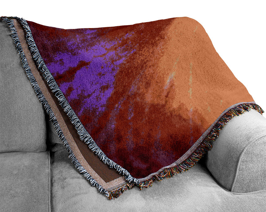 Flower Lips Woven Blanket