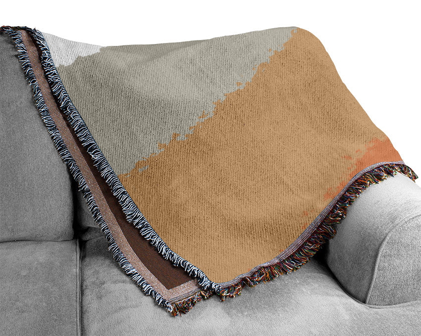 Flower Cocoa Sunshine Woven Blanket