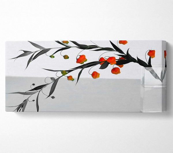 Vase Of Orange Buds B n W