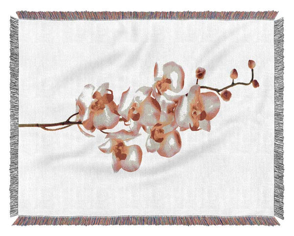 Orchid Stem Beauty Woven Blanket