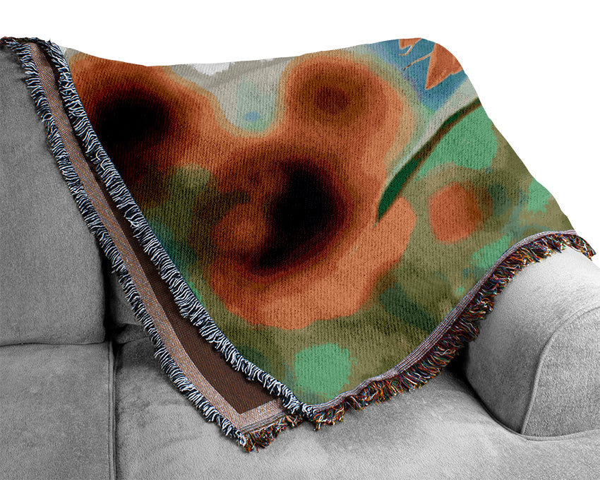 Morning Sunflower Woven Blanket