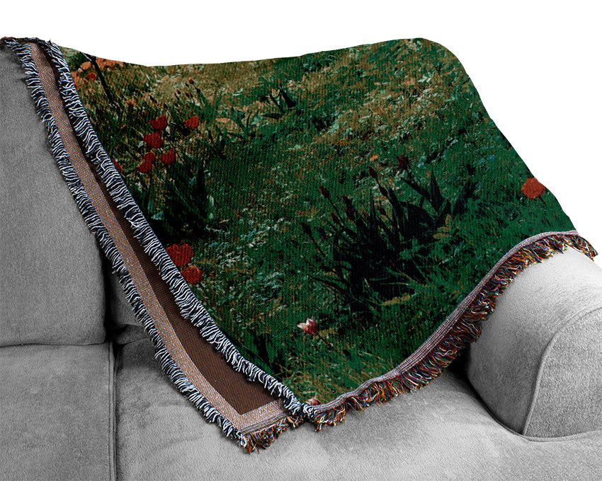 Tulip Woodland Woven Blanket