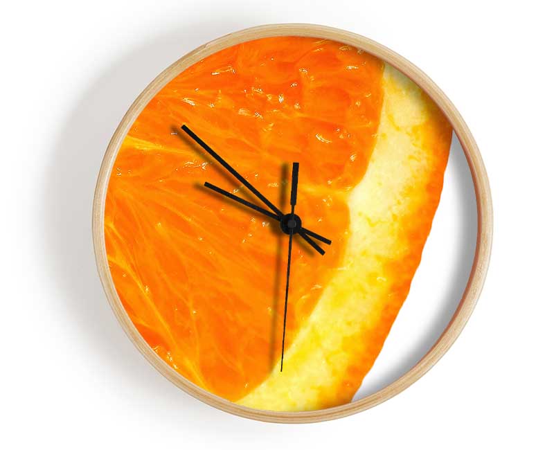 Orange Clock - Wallart-Direct UK