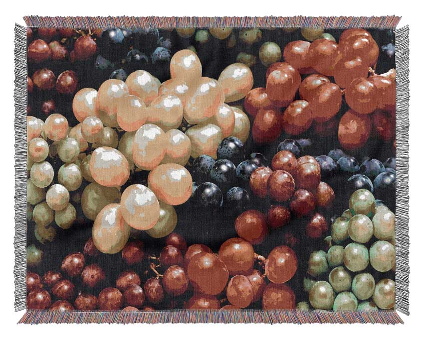 Nothing But Grapes Woven Blanket