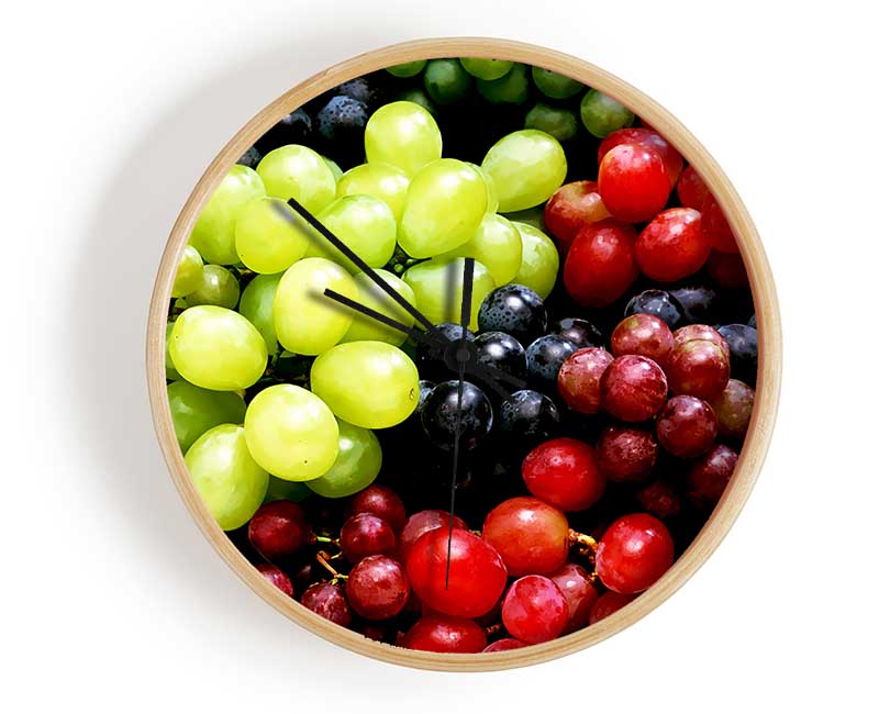 Nothing But Grapes Clock - Wallart-Direct UK
