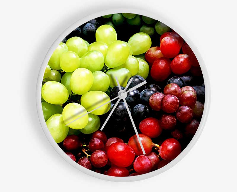 Nothing But Grapes Clock - Wallart-Direct UK