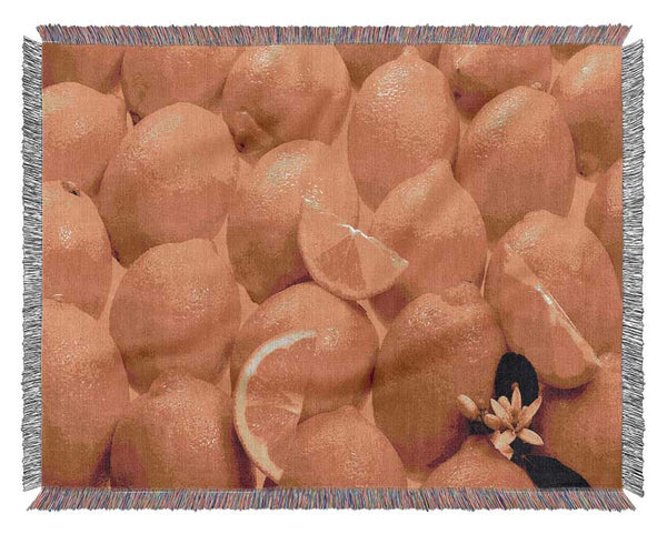 Lemons Woven Blanket