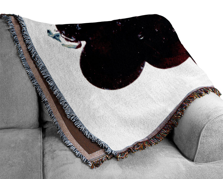 Water Splash Grapes Woven Blanket