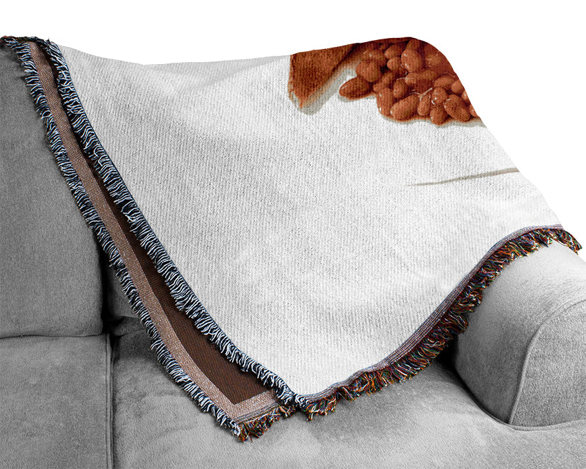 Full English Fry-Up Woven Blanket