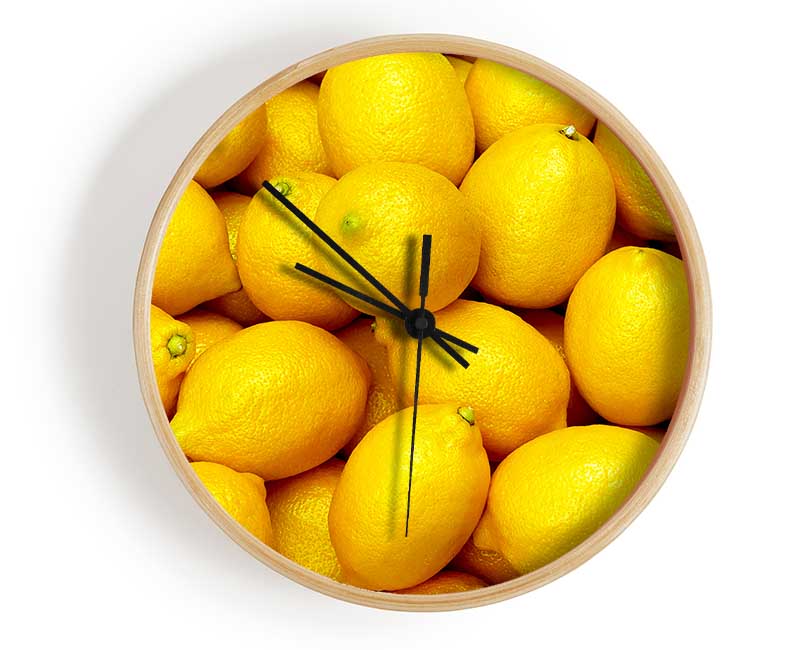 Nothing But Lemons Clock - Wallart-Direct UK