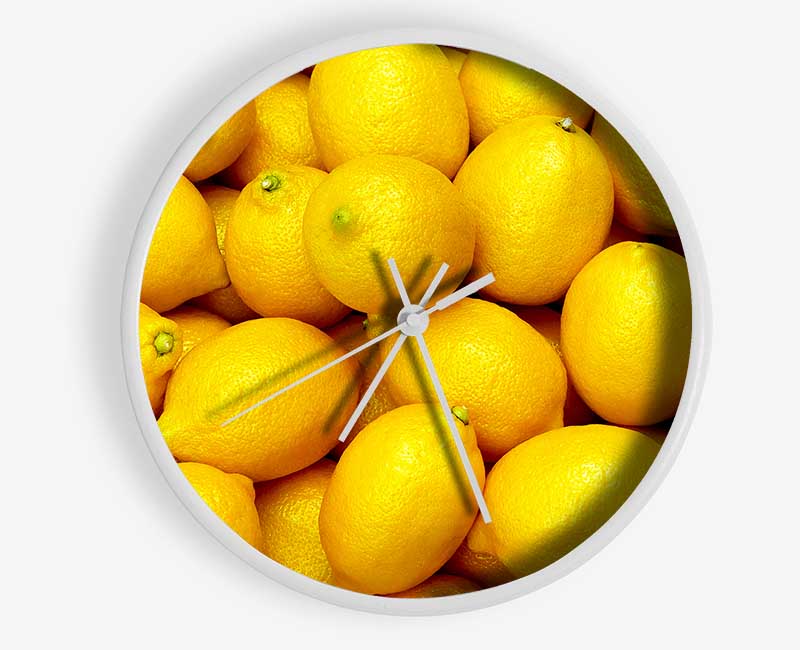 Nothing But Lemons Clock - Wallart-Direct UK