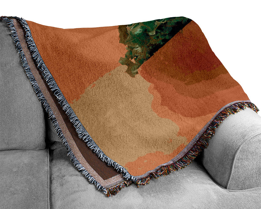 Hot Dog With Everything Woven Blanket