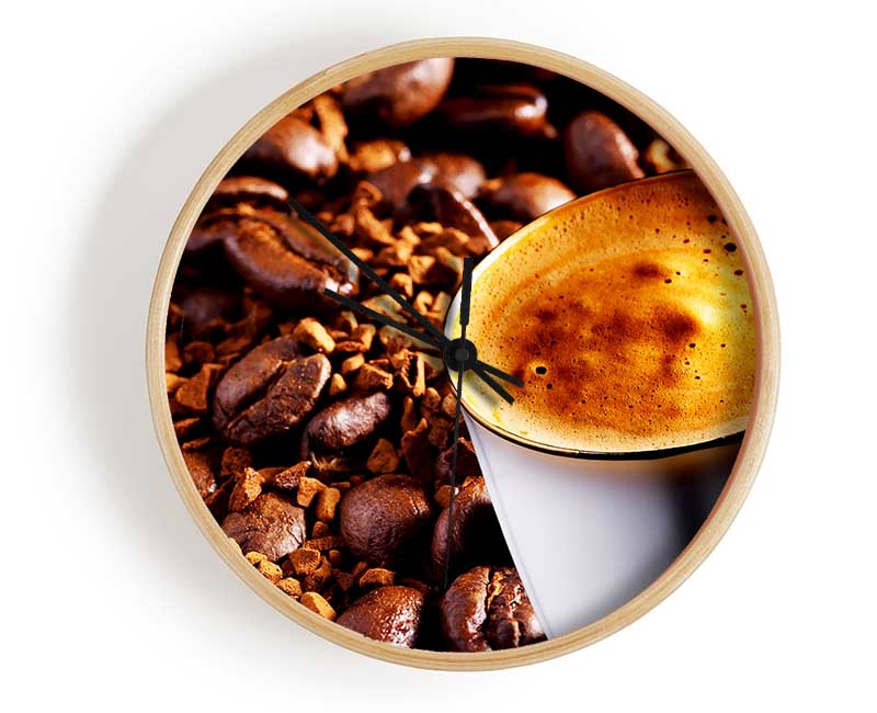 Coffee Bean Madness Clock - Wallart-Direct UK