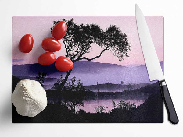 Lakeside Tree Glass Chopping Board