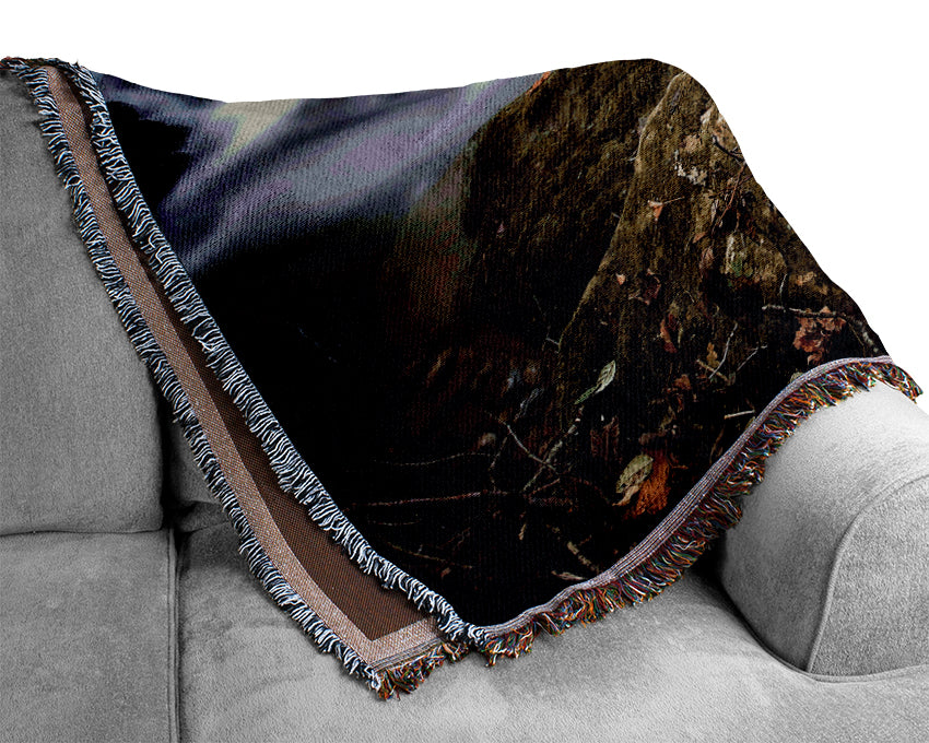 Forest Mist Creek Woven Blanket