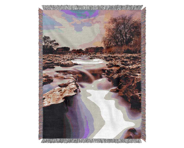The Stunning Misty Rocks Woven Blanket