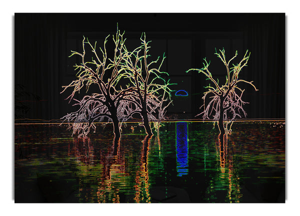 Abstrakte Neonlandschaft 15