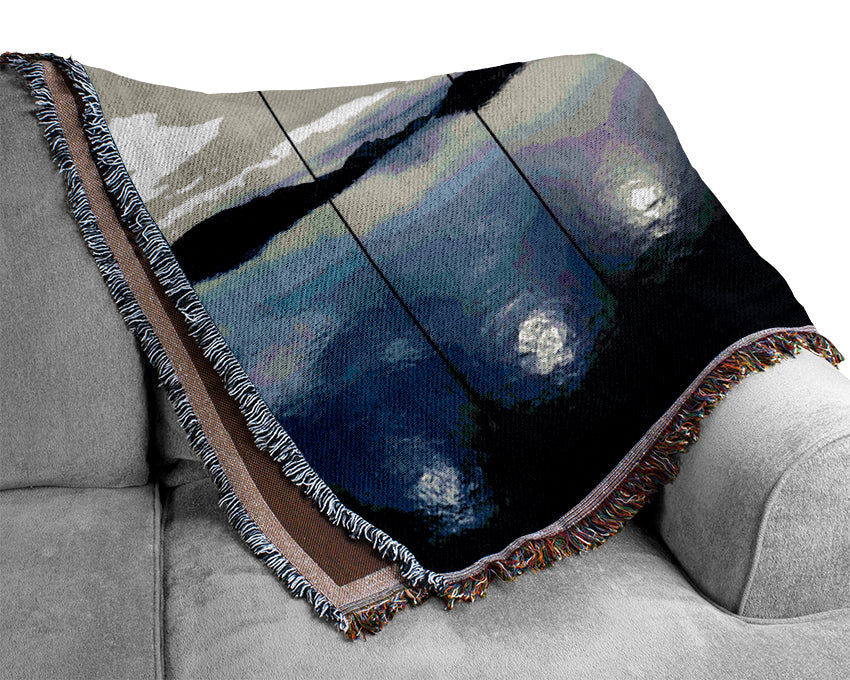 Lights Of The River Woven Blanket