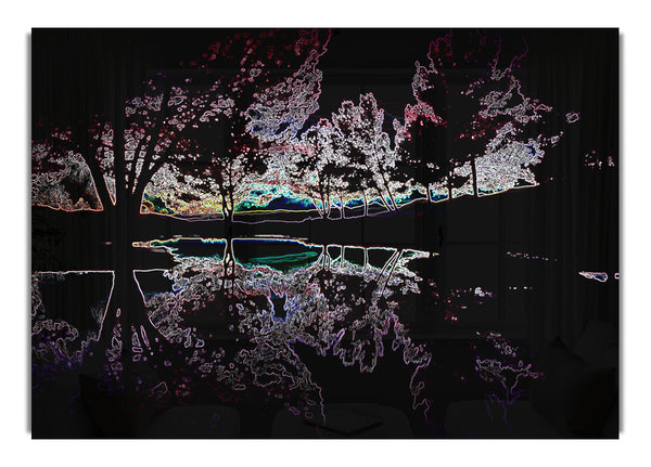 Abstrakte Neonlandschaft 13