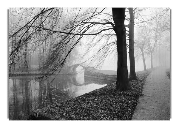 Winter River Walk B~w