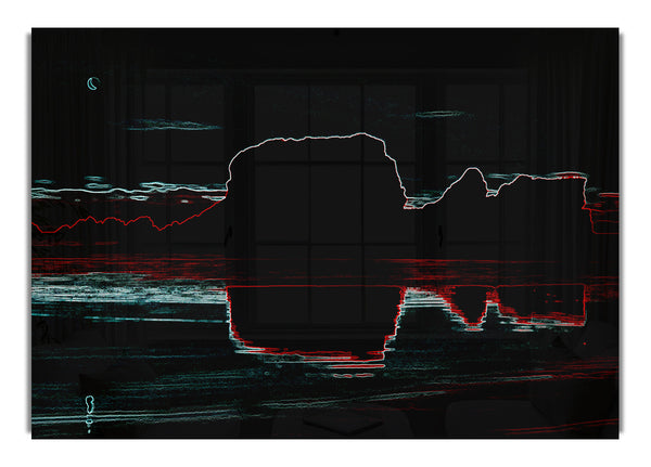 Abstrakte Neonlandschaft 06