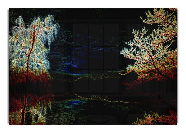 Abstrakte Neonlandschaft 19